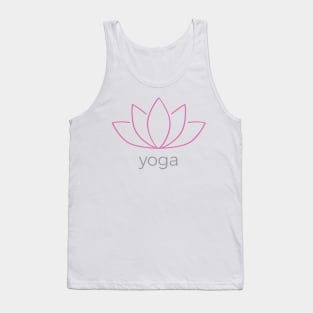 Yoga and Lotus Flower Tank Top